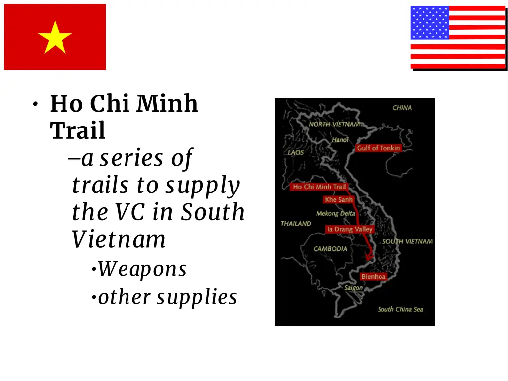 ho chi minh trail a series of trails to supply