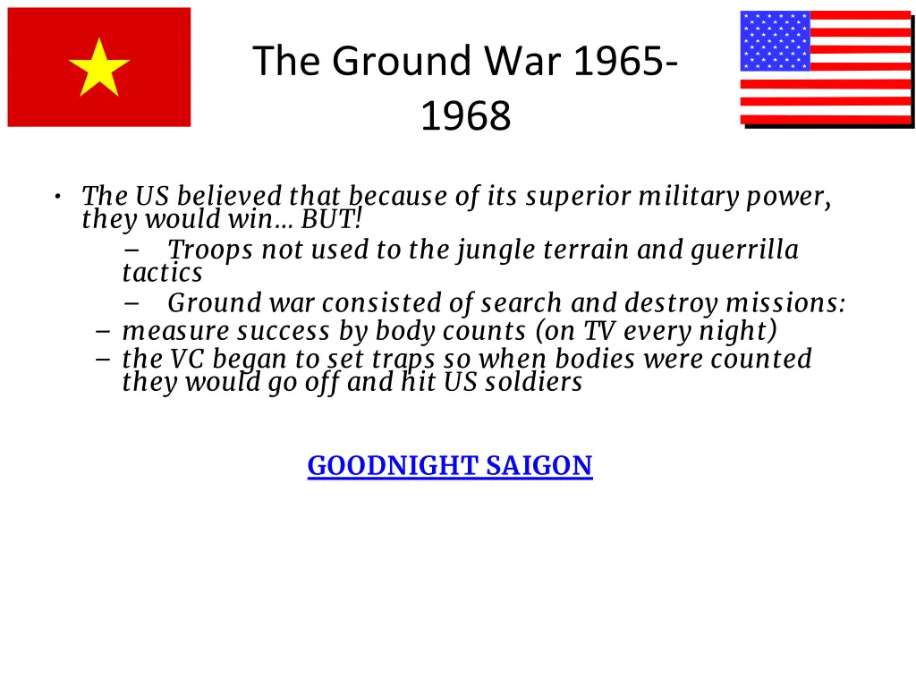 the ground war 1965 1968