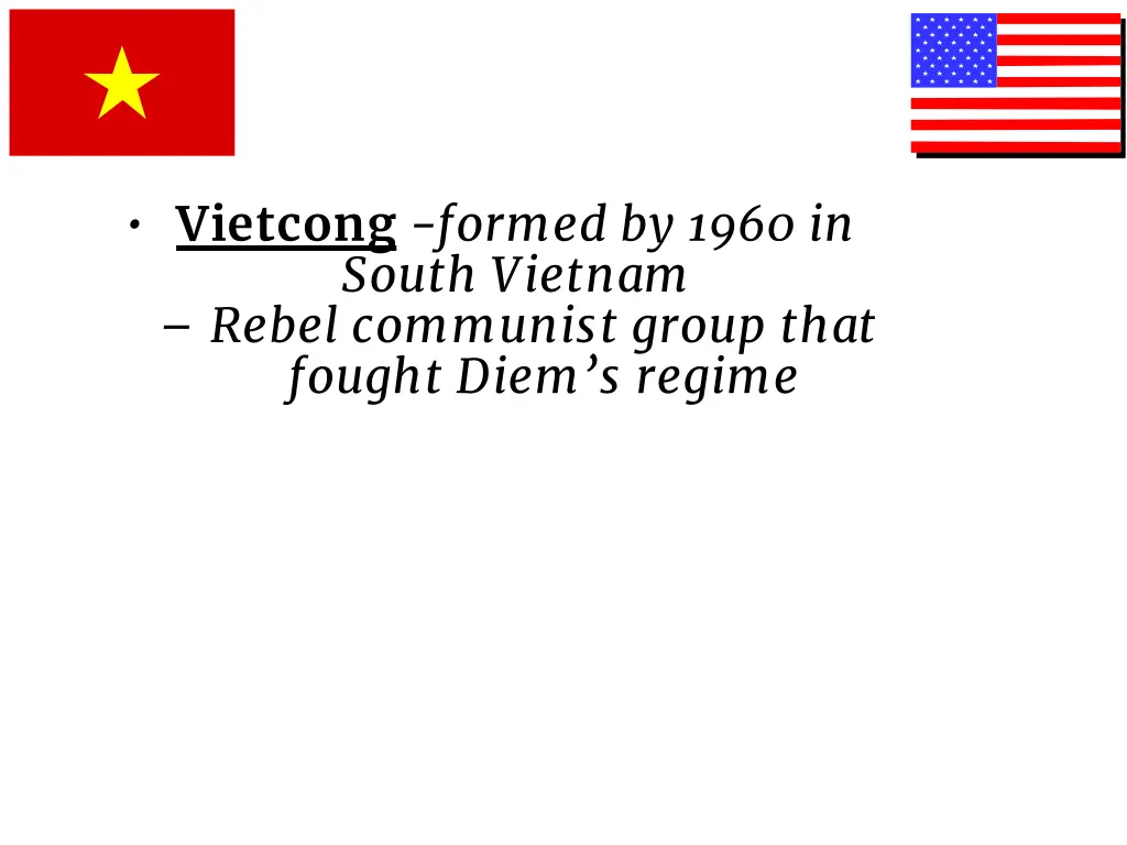 vietcong formed by 1960 in south vietnam rebel