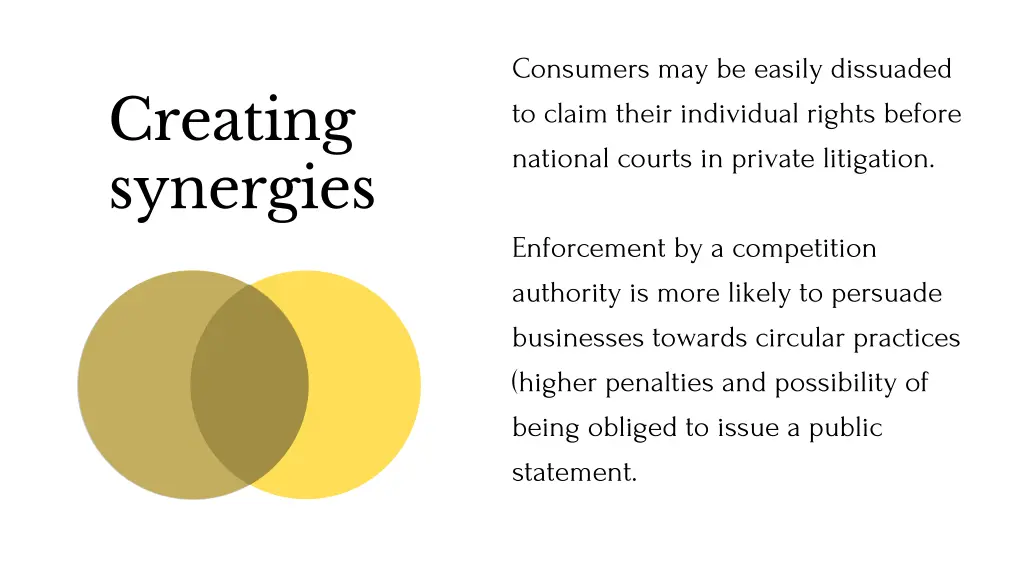 consumers may be easily dissuaded to claim their