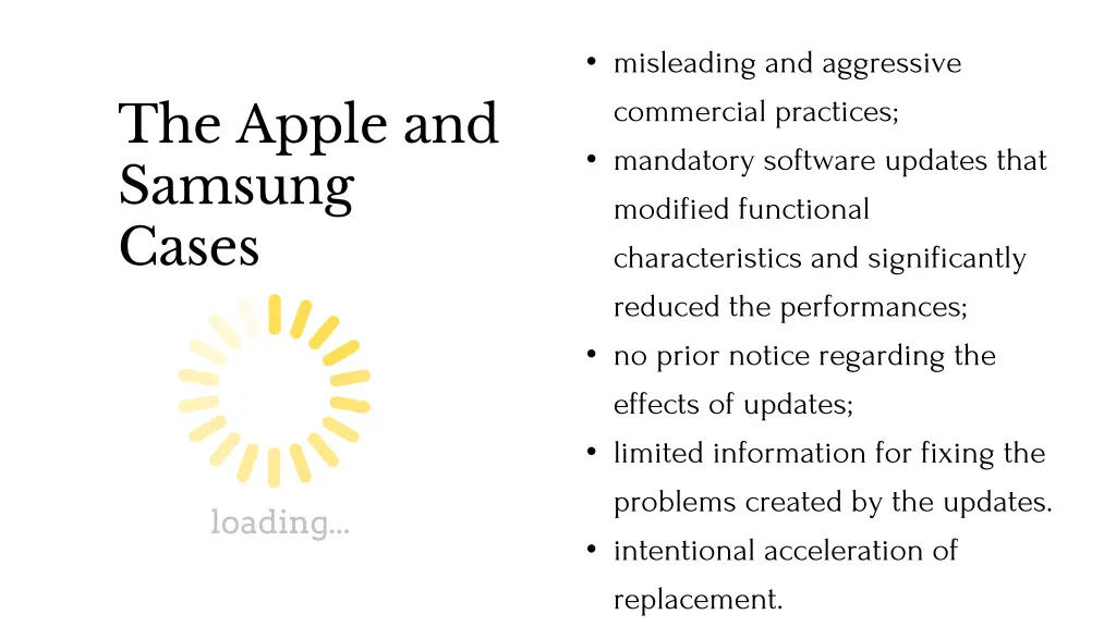 misleading and aggressive commercial practices