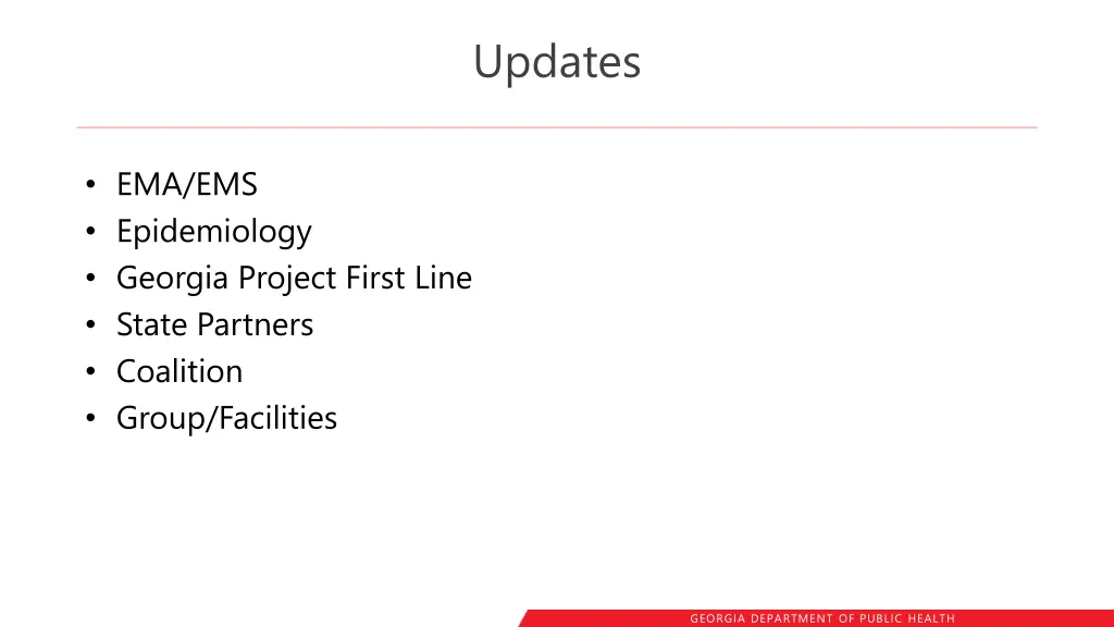 updates