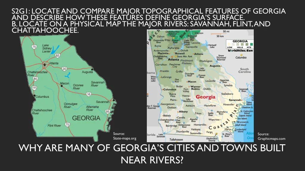 s2g1 locate and compare major topographical 1