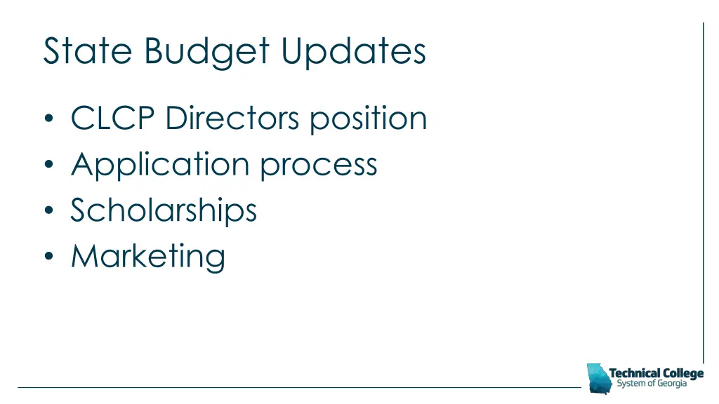 state budget updates