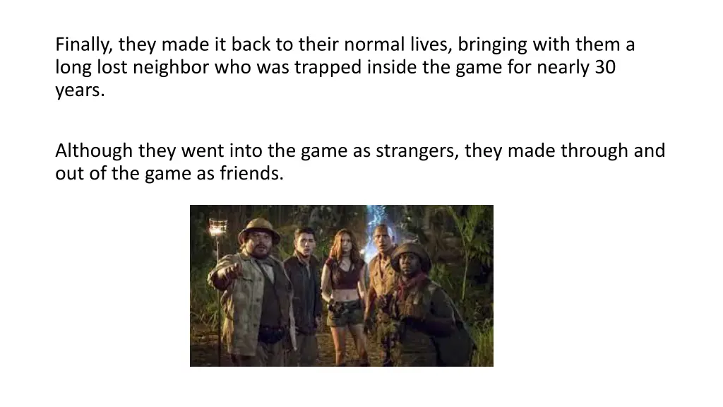finally they made it back to their normal lives