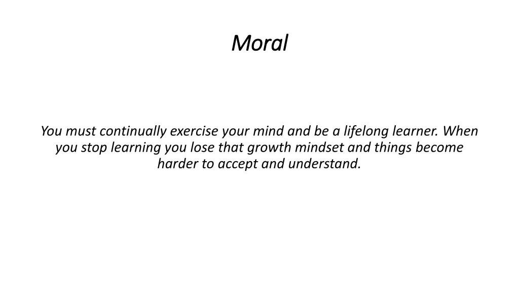 moral moral