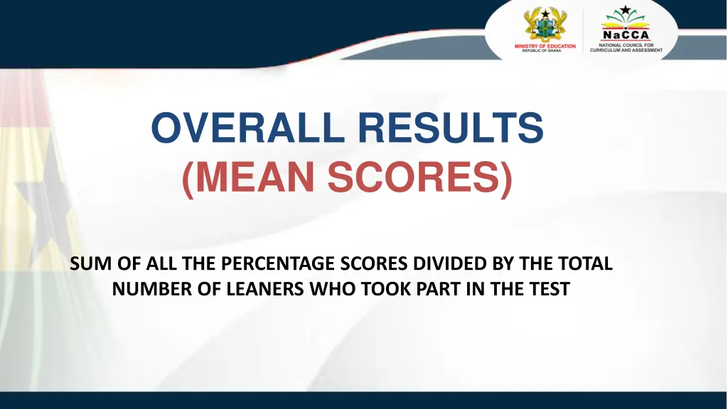 overall results mean scores