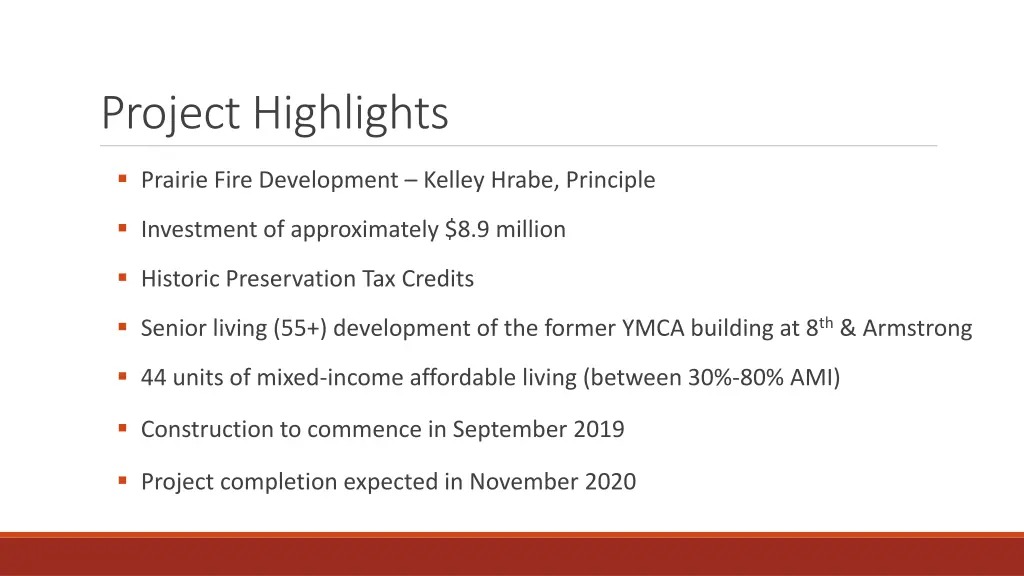 project highlights