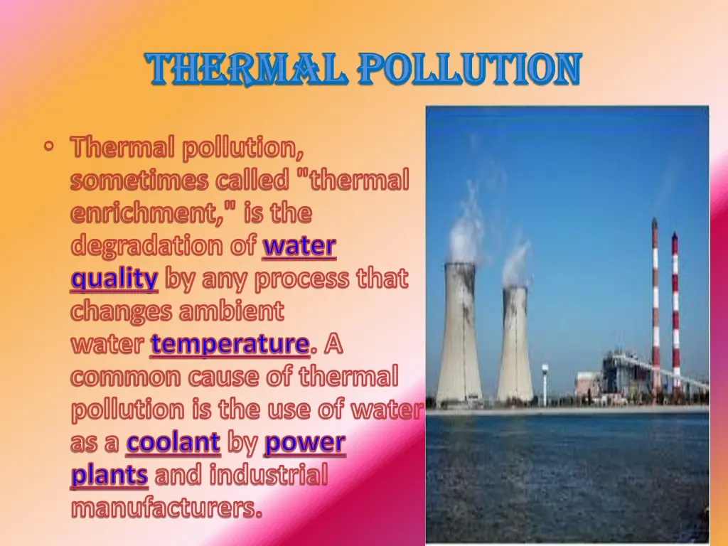 thermal pollution thermal pollution