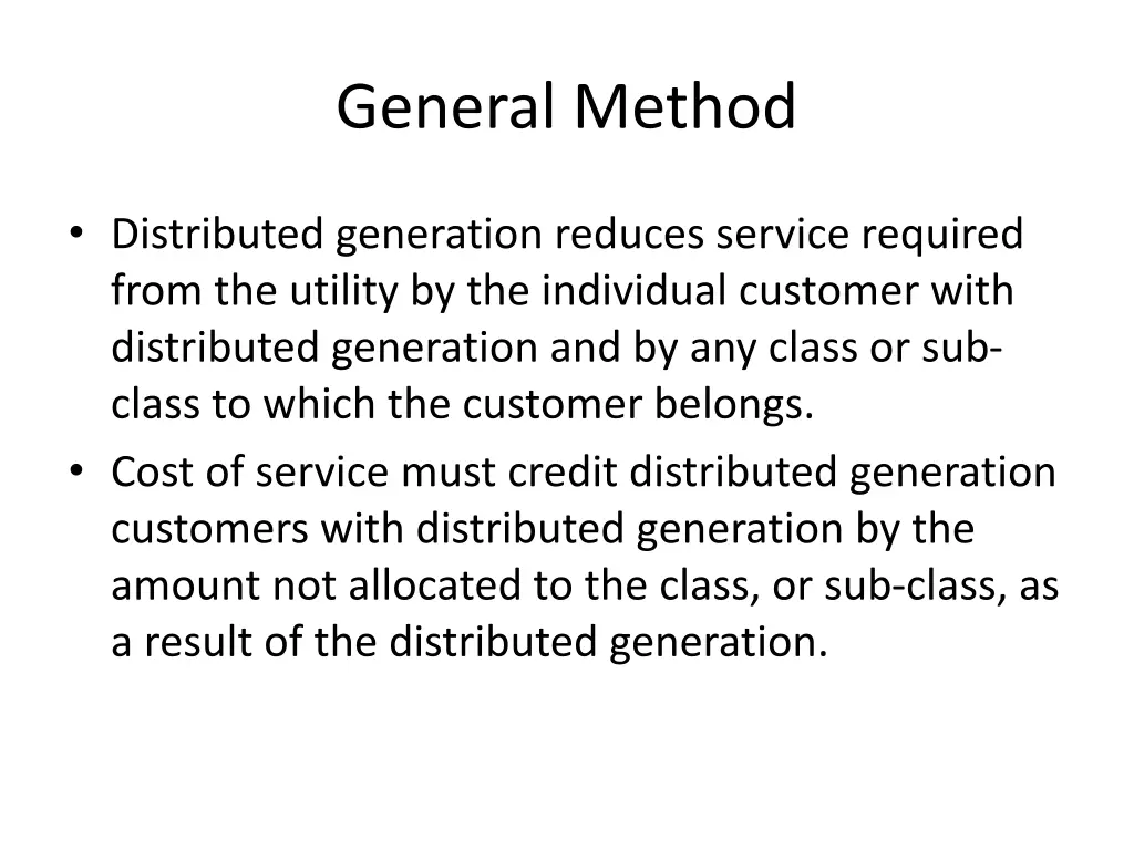 general method
