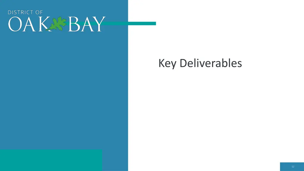key deliverables