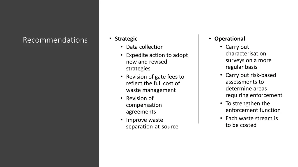 strategic data collection expedite action