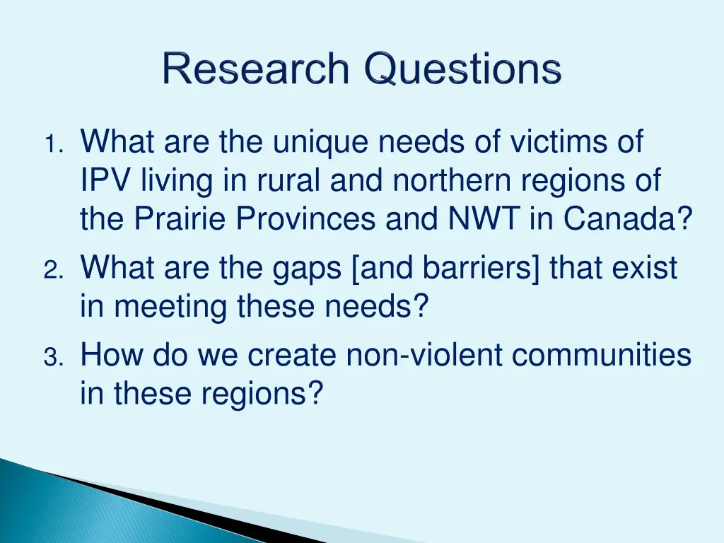 1 what are the unique needs of victims