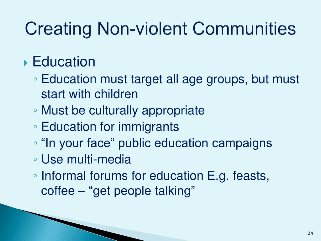 education education must target all age groups