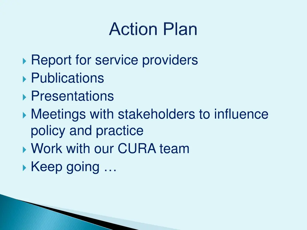 report for service providers publications