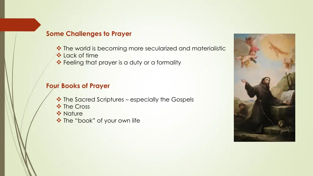 some challenges to prayer