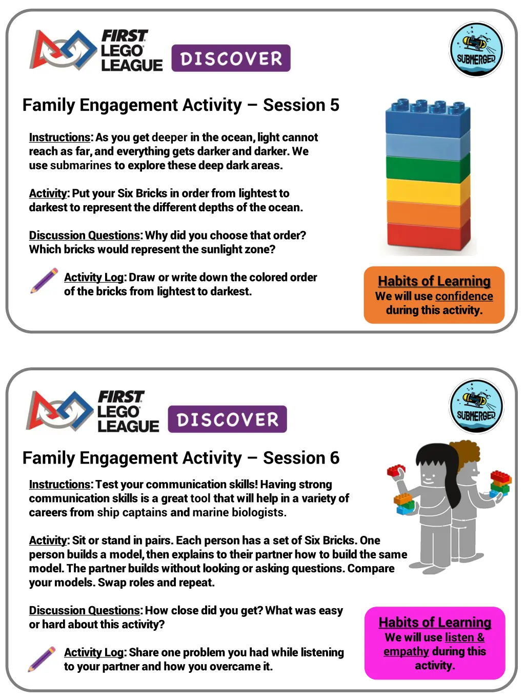family engagement activity session 5