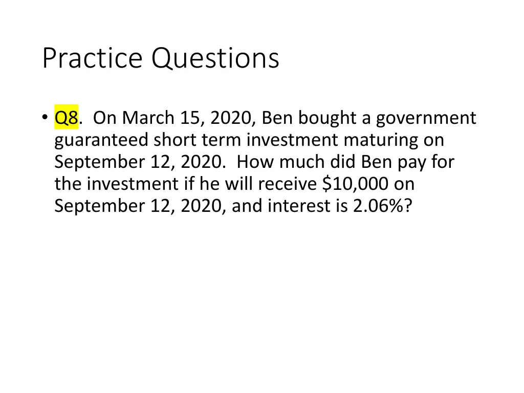 practice questions 1