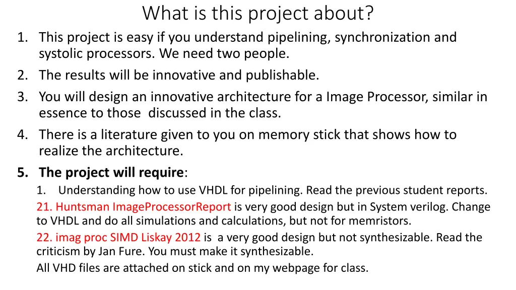 what is this project about 1