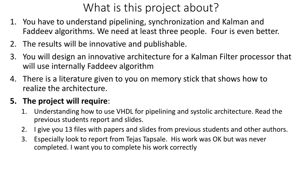 what is this project about 2