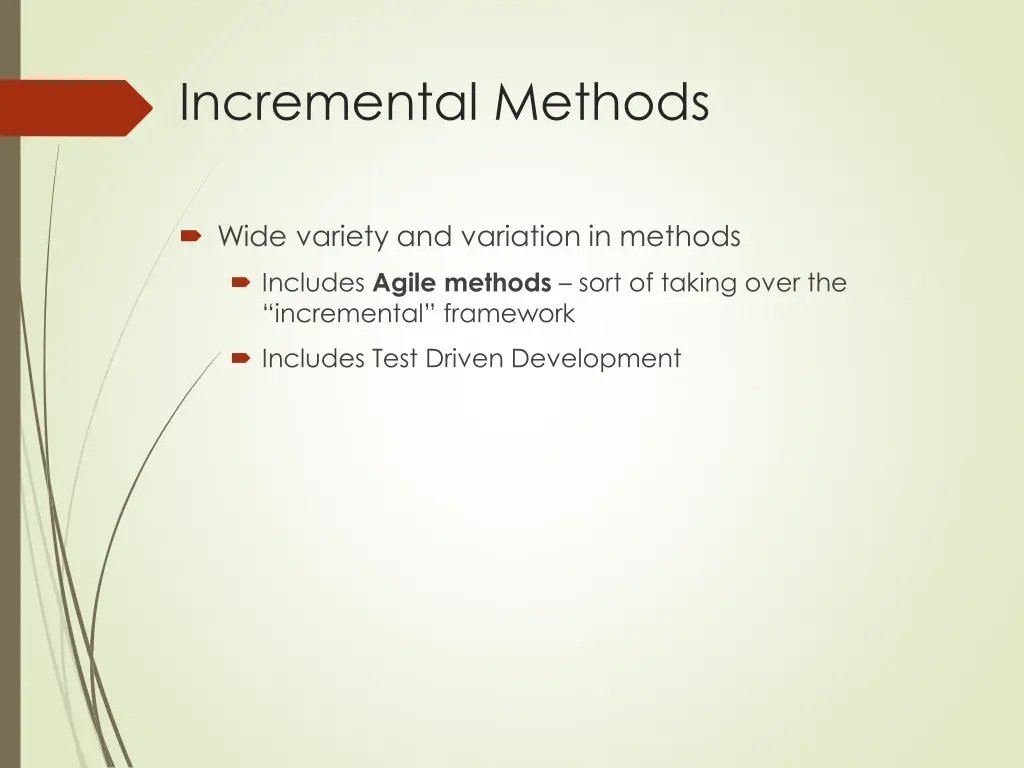 incremental methods
