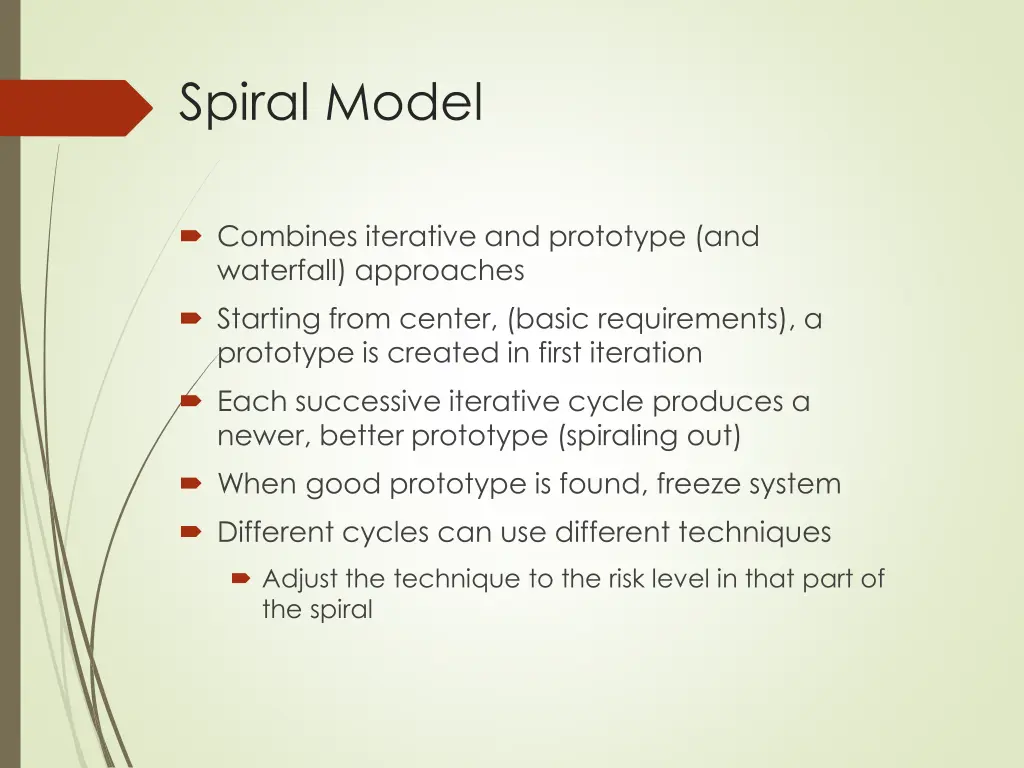 spiral model