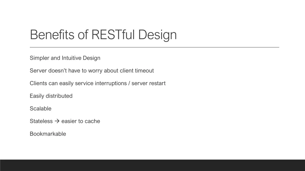 benefits of restful design