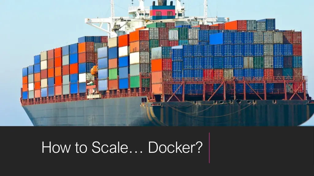 how to scale docker