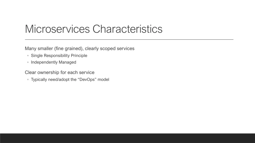microservices characteristics
