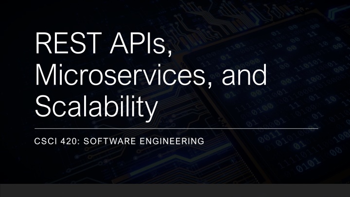 rest apis microservices and scalability
