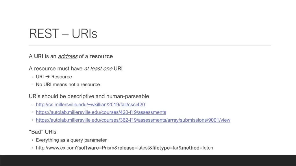 rest uris