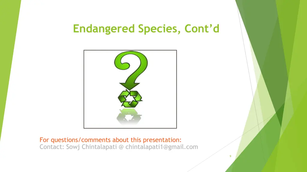 endangered species cont d 7