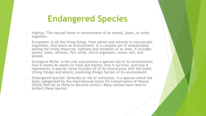 endangered species