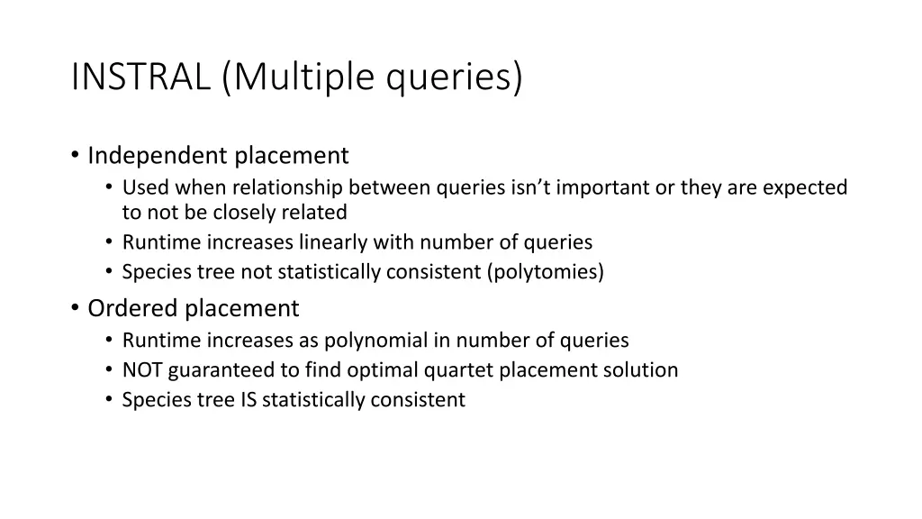 instral multiple queries