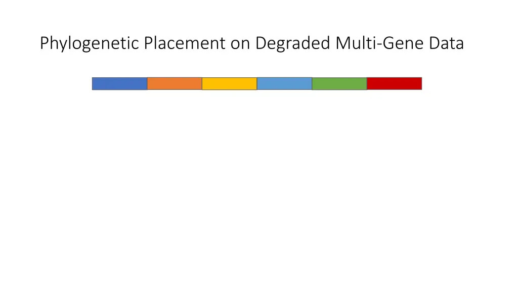 phylogenetic placement on degraded multi gene data