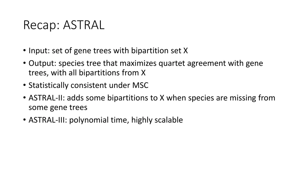 recap astral