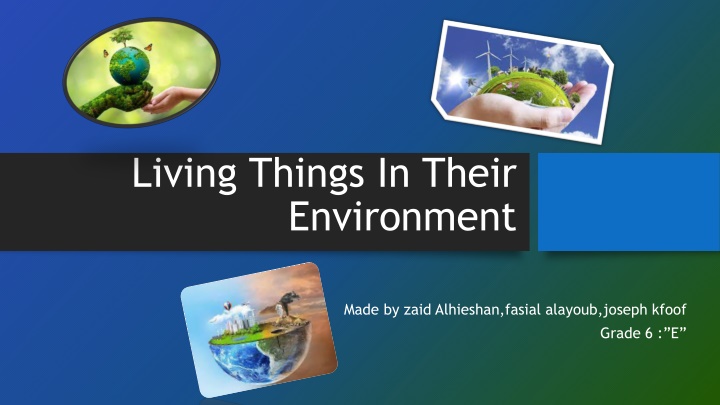 living things in their environment