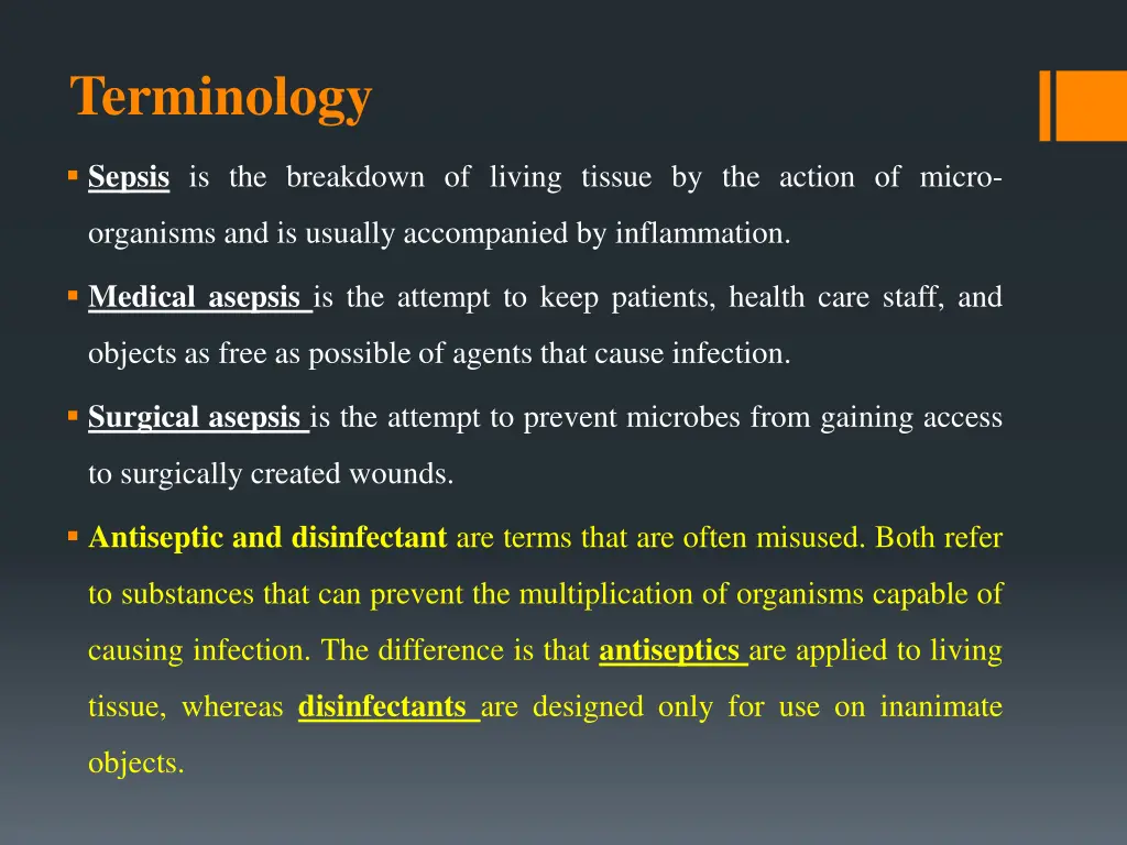 terminology