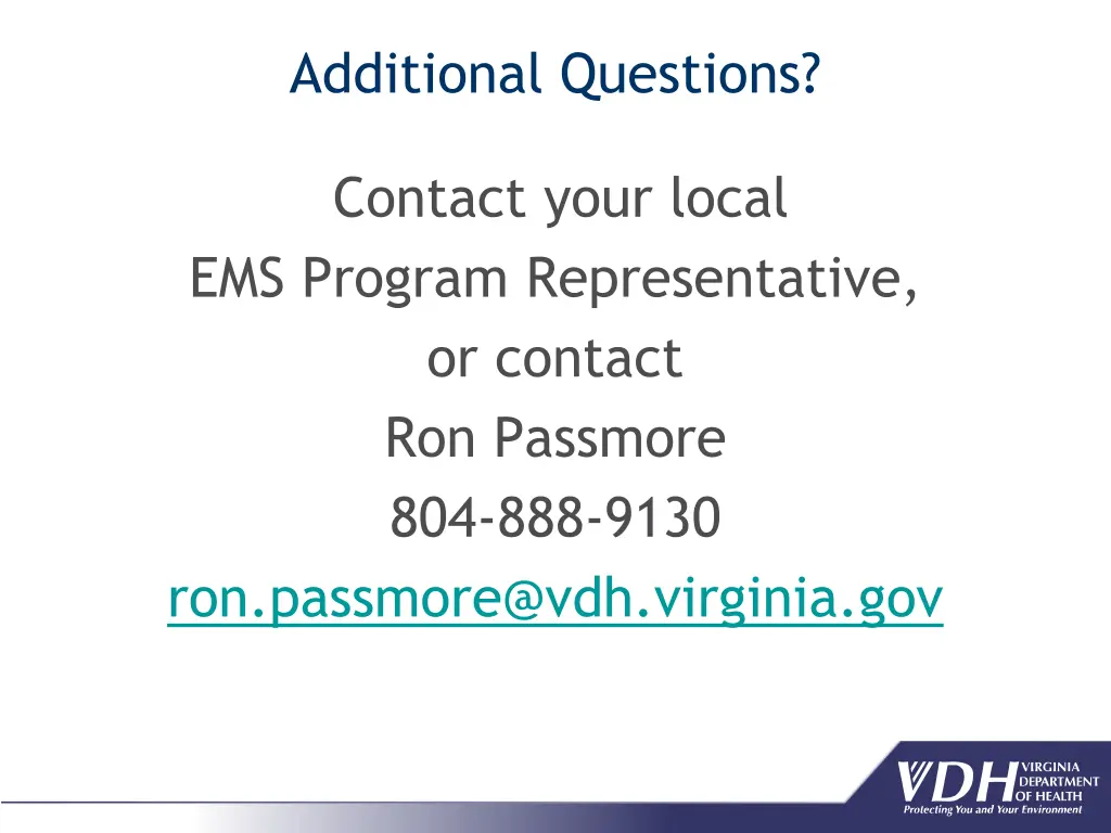 additional questions