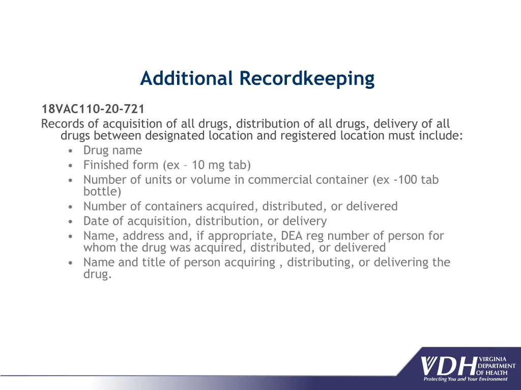 additional recordkeeping 2