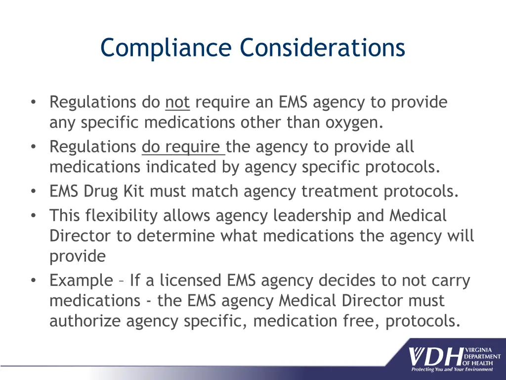 compliance considerations