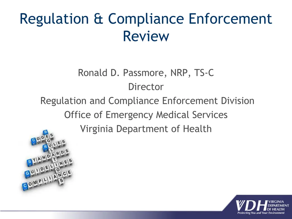 regulation compliance enforcement review