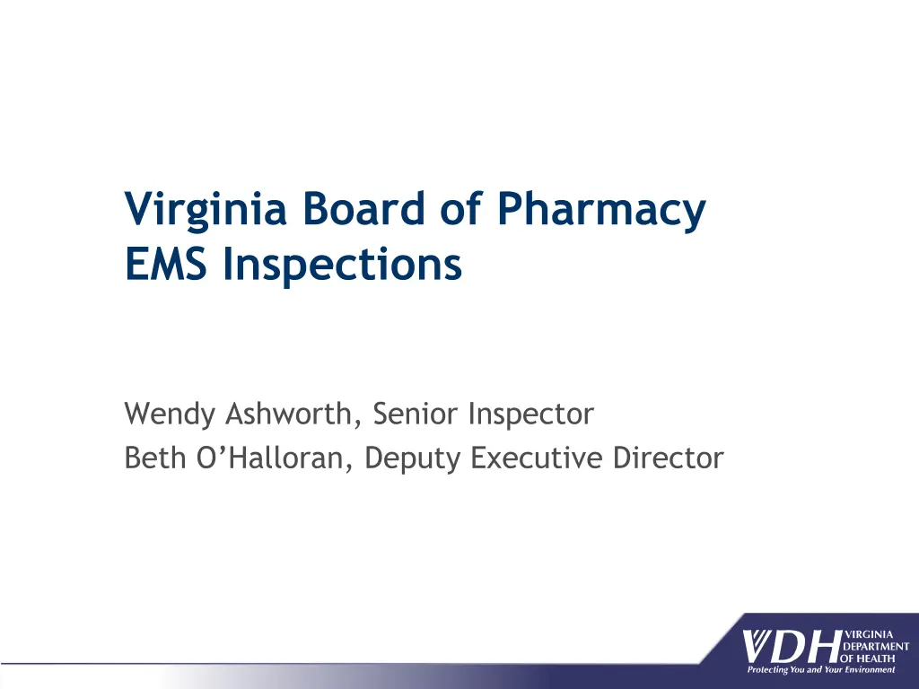 virginia board of pharmacy ems inspections