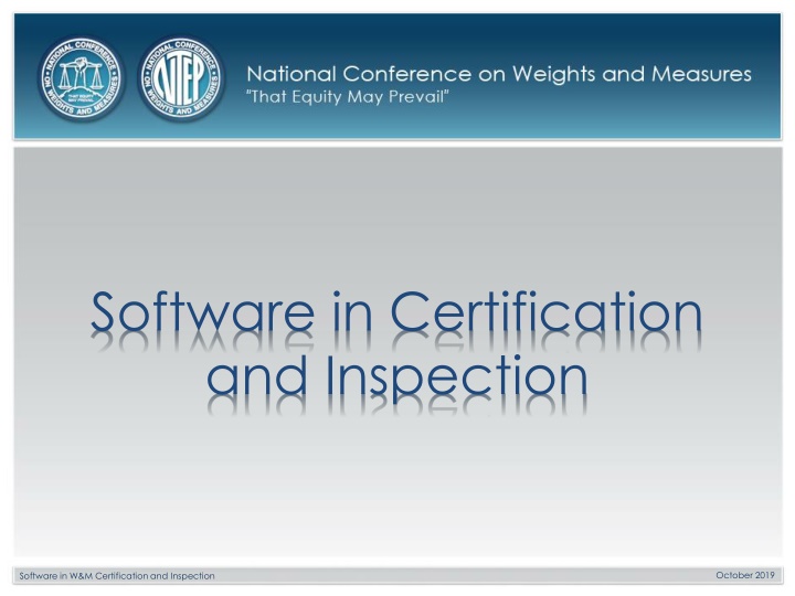 software in certification and inspection