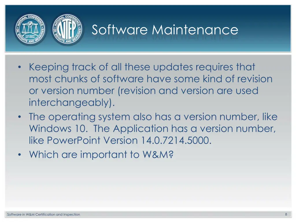 software maintenance