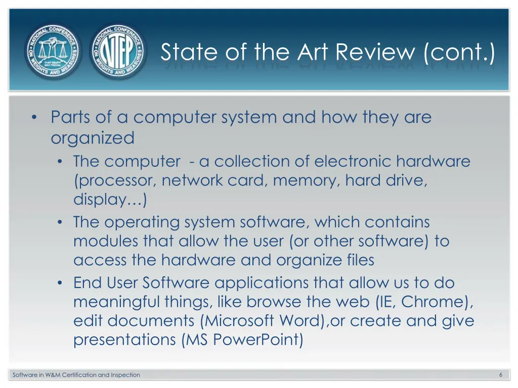 state of the art review cont