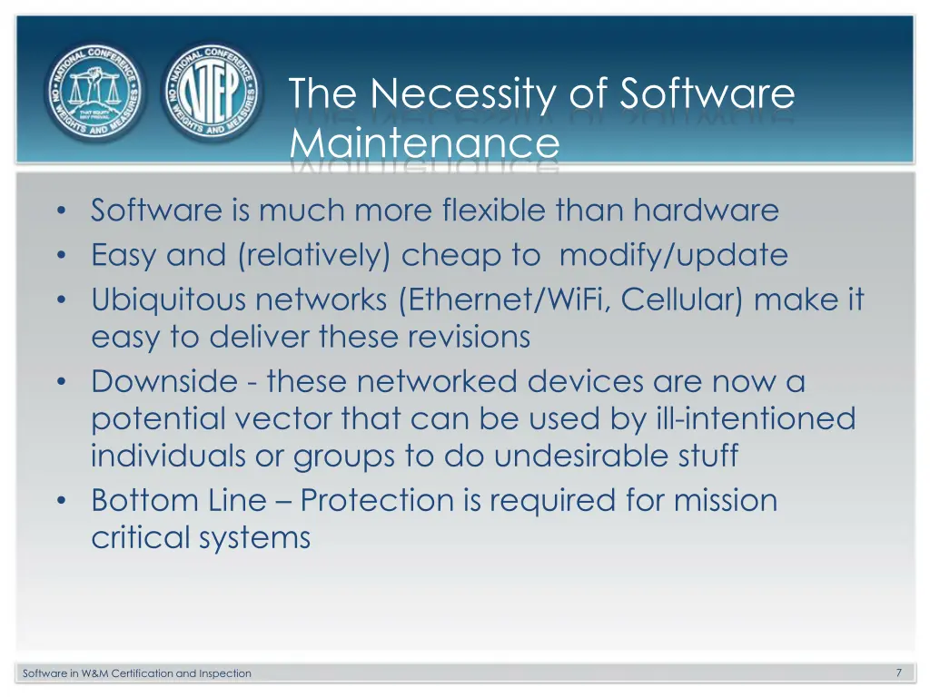 the necessity of software maintenance
