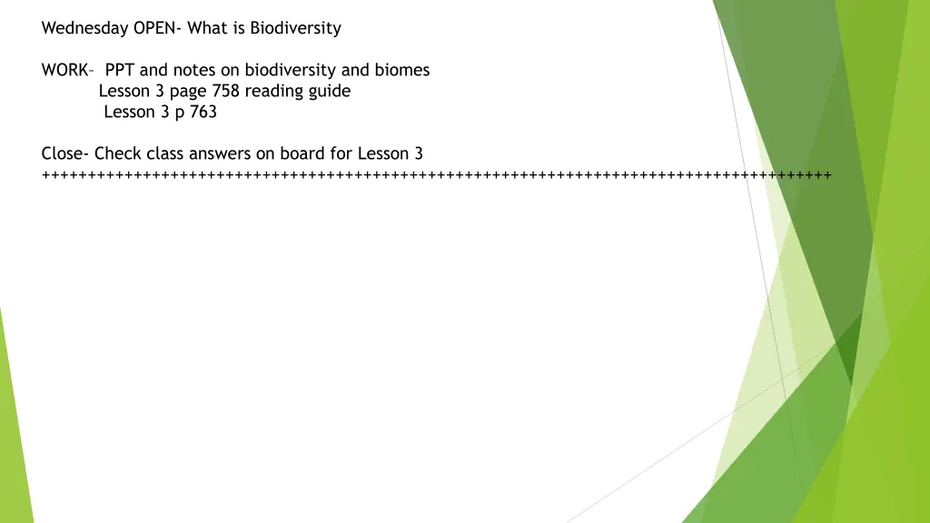 wednesday open what is biodiversity work
