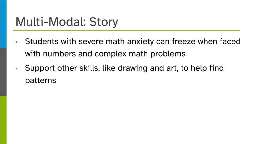 multi modal story
