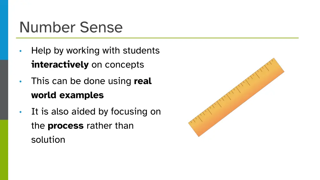 number sense